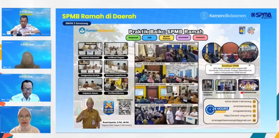 Kemendikdasmen Dorong Pemda Perkuat Layanan Publik dalam SPMB Ramah 2026