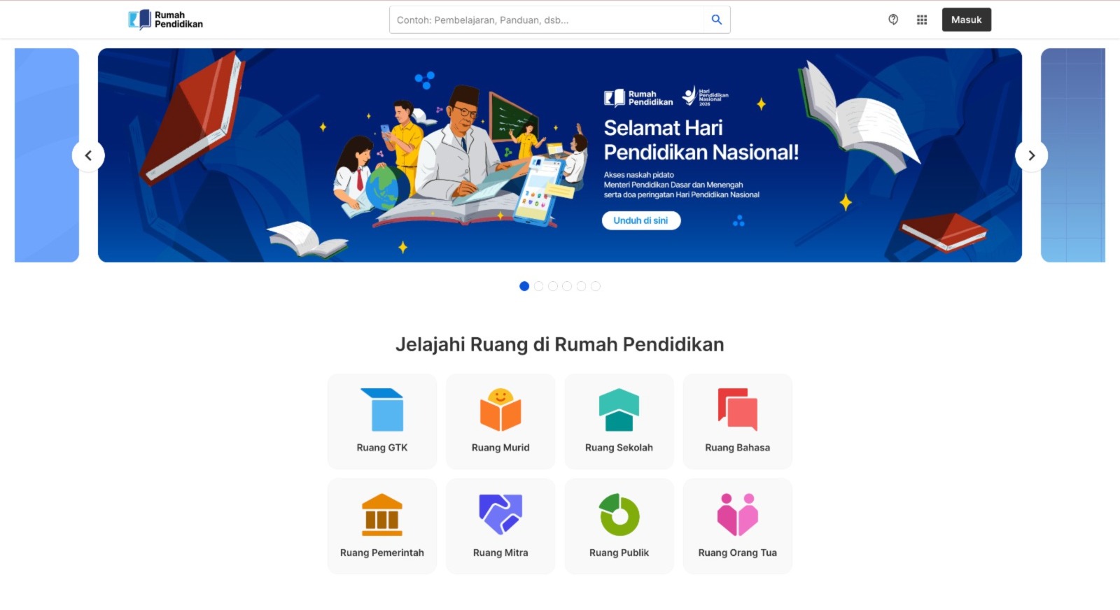 Yth. Bapak/Ibu, Sehubungan dengan pelaksanaan Upacara Peringatan Hari Pendidikan Nasional Tahun 2026, pada tanggal 2 Mei 2026, bersama ini kami sampaikan bahwa naskah Pidato Menteri Pendidikan Dasar dan Menengah serta Doa dapat diunduh melalui tautan berikut: