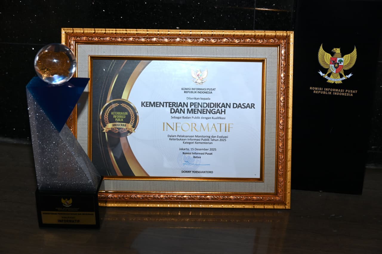 Kemendikdasmen Sukses Pertahankan Predikat Badan Publik Informatif di Tahun 2025